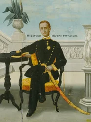 Portret van George I in de vroege jaren van zijn regering